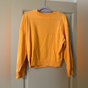 Gap texted orange sweatshirt